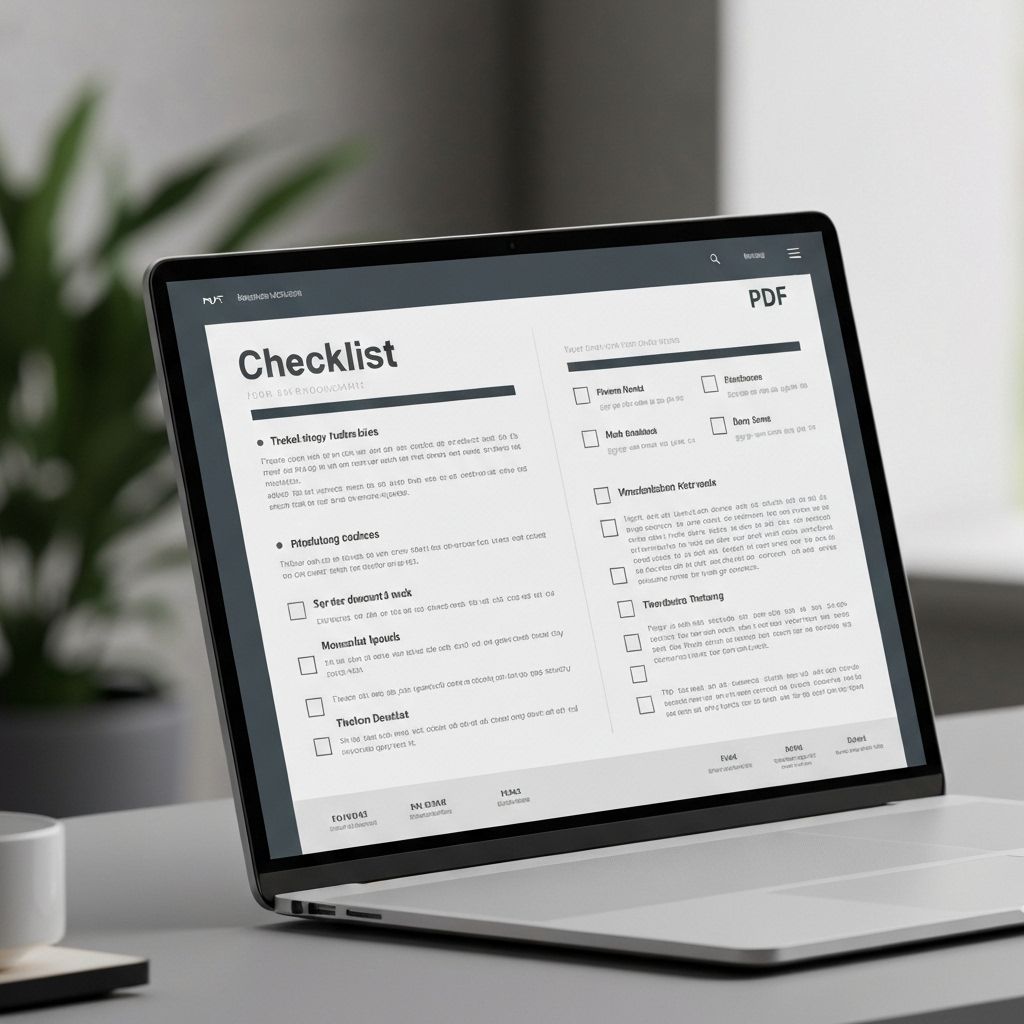 Mockup do Checklist PDF